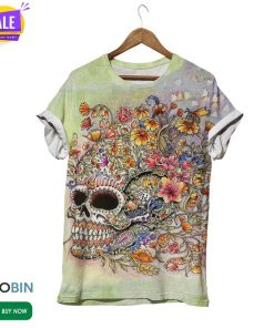 Glamorous Skull  3D All Over Print T-Shirt