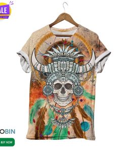 Hobo Skull Tribal Hornady Style Tee 3D All Over Print T-Shirt