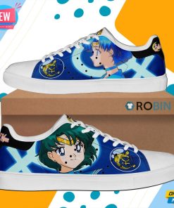 Sailor Mercury Skate Shoes Sailor Moon Anime Custom Sneaker