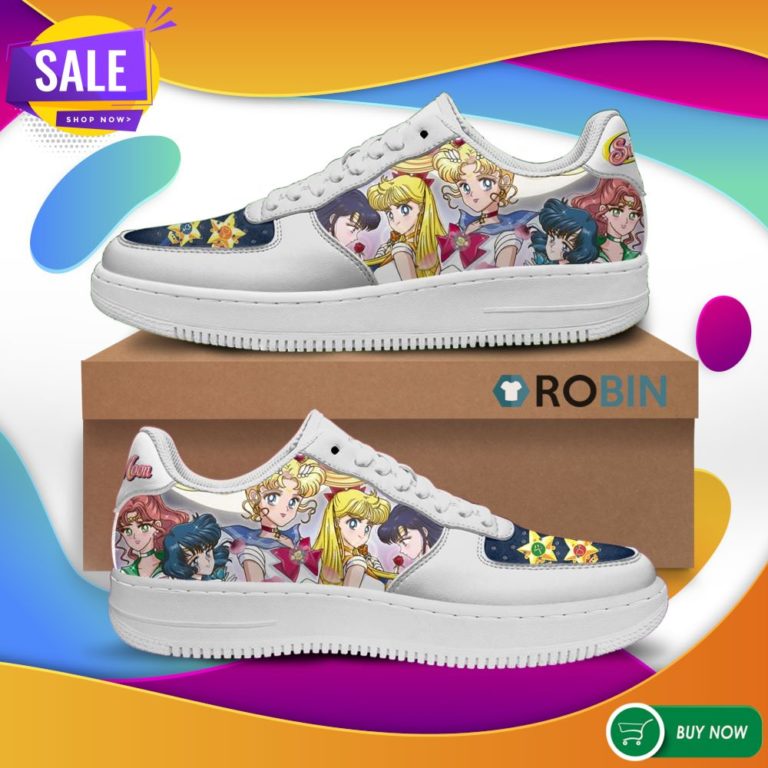 Sailor Moon Team Air Force Shoes Custom Anime Sneakers