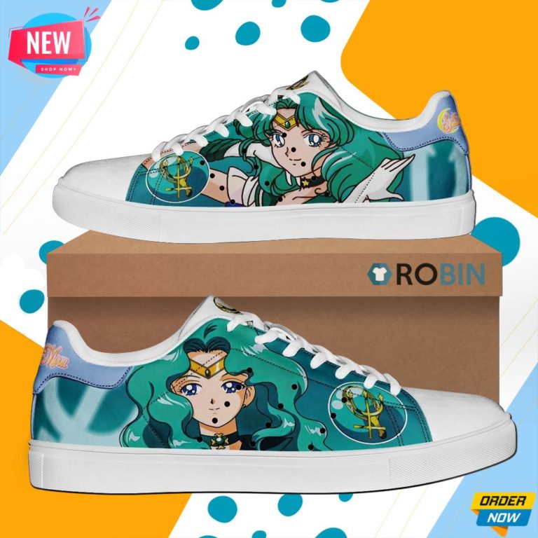 Sailor Neptune Skate Shoes Sailor Moon Anime Custom Sneaker