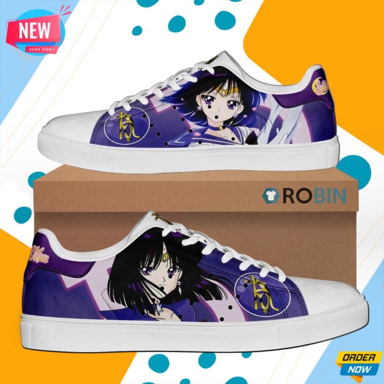 Sailor Saturn Skate Shoes Sailor Moon Anime Custom Sneaker