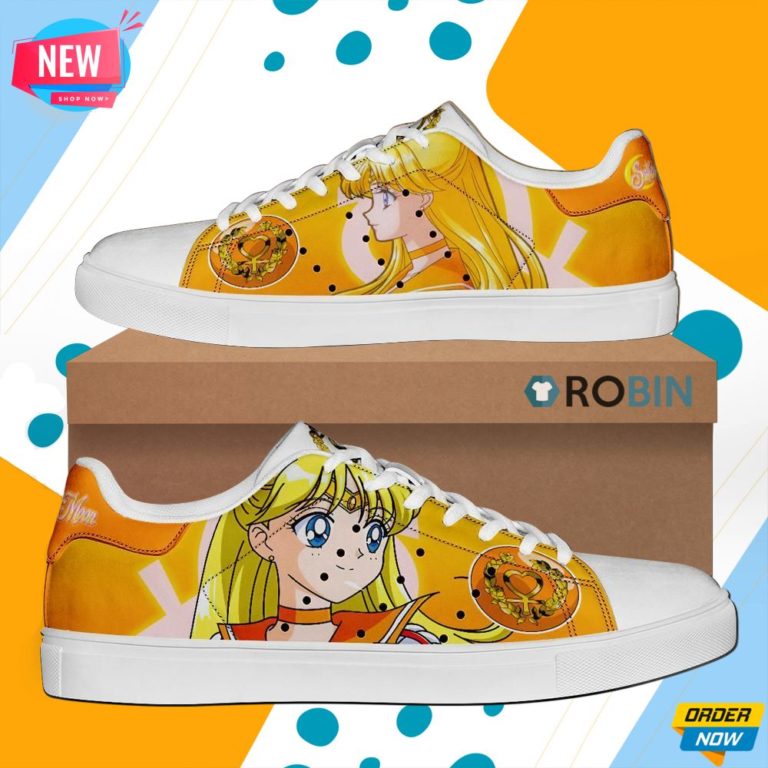Sailor Venus Skate Shoes Sailor Moon Anime Custom Sneaker