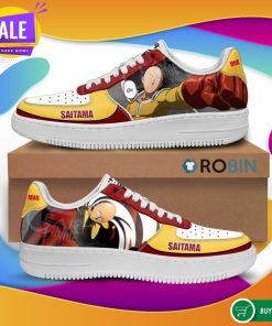 Saitama Air Force Sneakers One Punch Man  Anime NAF Shoes PT