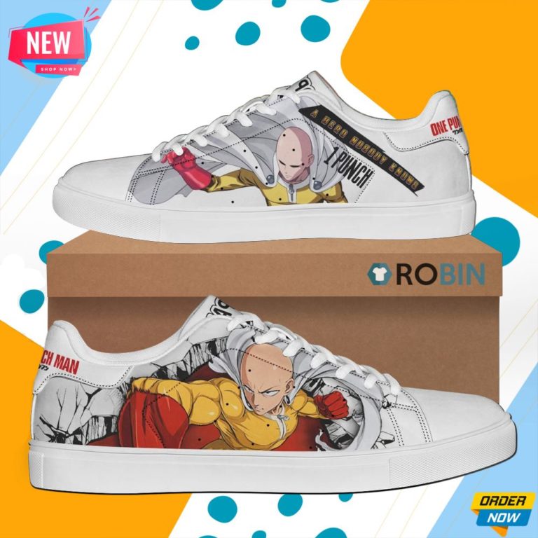 Saitama Skate Shoes One Punch Man Stan Smith Shoes