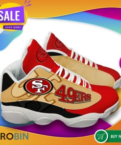 San Francisco 49ers Air Jordan 13 Sneakers Football Team Sneakers