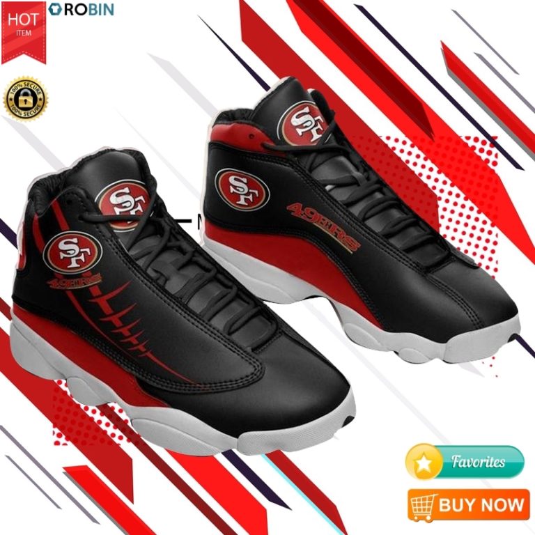 San Francisco 49ers Football Team Sneakers Jordan 13 Shoes
