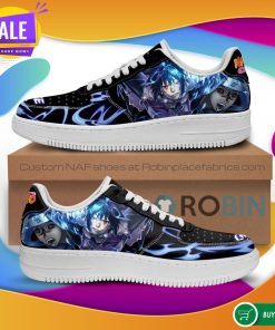Sasuke Uchiha Air Force Sneakers Custom Naruto Anime NAF Shoes Leather