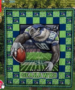 Seattle Seahawks Football Quilt Blanket