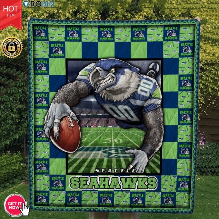 Seattle Seahawks Football Quilt Blanket