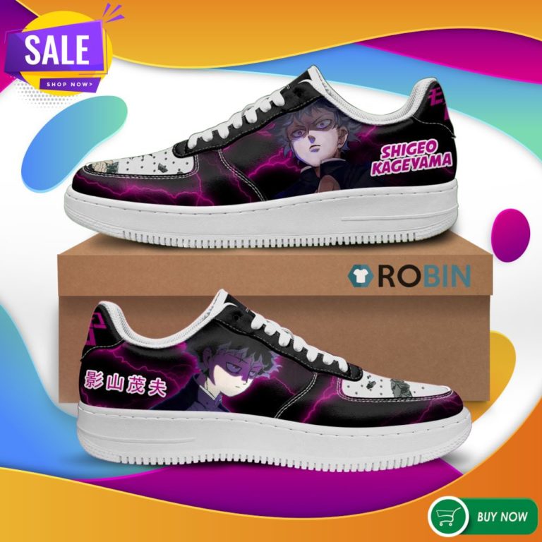 Shigeo Kageyama Air Force Shoes Mob Pyscho 100 Anime Sneakers