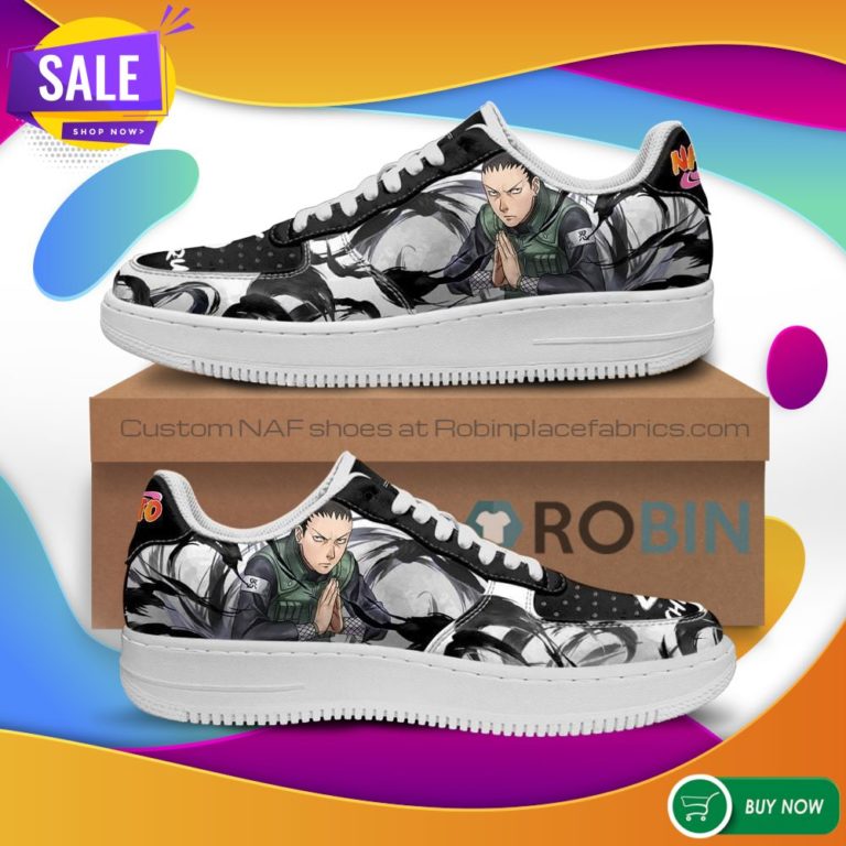 Shikamaru Air Force Sneakers Custom Naruto Anime NAF Shoes Leather