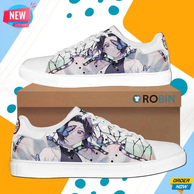 Shinobu Kucho Skate Shoes Demon Slayer Anime Custom Sneaker