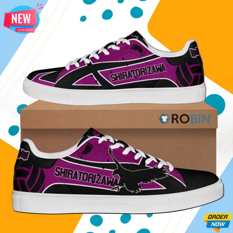 Shiratorizawa Academy Skate Shoes Haikyuu Anime Custom Sneaker