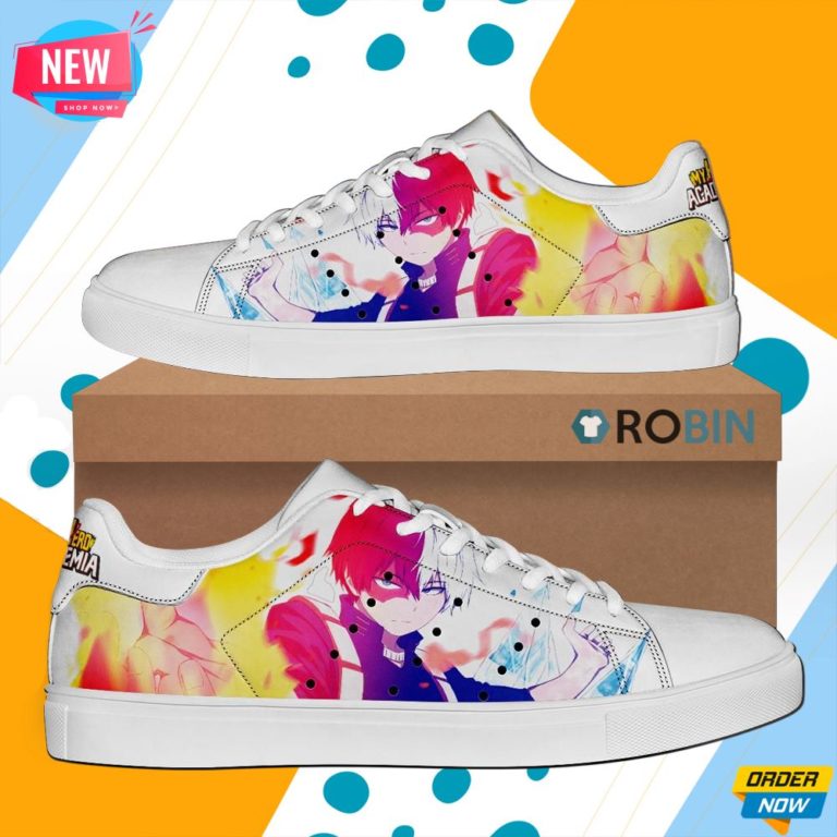 Shoto Todoroki Skate Shoes My Hero Academia Stan Smith Shoes