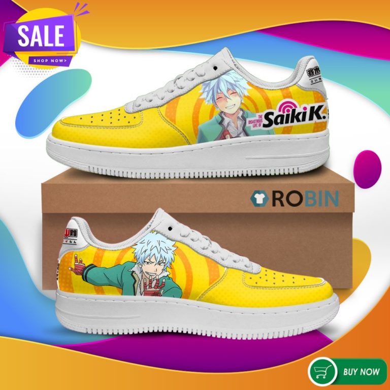 Shun Kaido Air Force Shoes Saiki K Custom Anime Sneakers