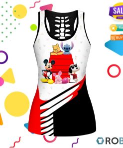 Snoopy and Friends New Hollow Tanktop & Legging Set