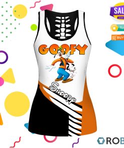 Snoopy and Goofy Hollow Tanktop & Legging Set