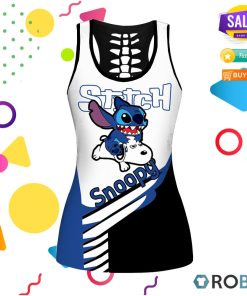 Snoopy and Stitch Hollow Tanktop & Legging Set
