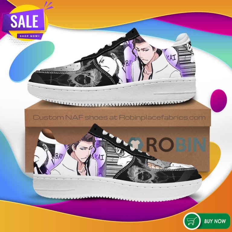 Sosuke Aizen Air Force Sneakers Bleach Anime NAF Shoes