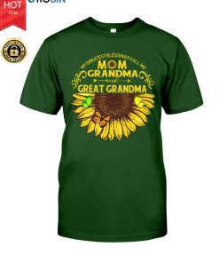 Sunflower My Greatest Blessings Call Me Mom Grandma And Great Grandma T Shirt