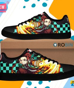 Tanjiro Sun Breathing Skate Shoes Demon Slayer Anime Custom Sneaker