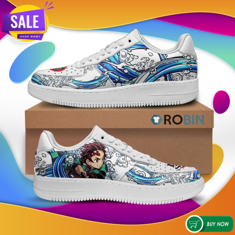 Tanjiro Water Breathing Air Force Shoes Demon Slayer Anime Sneakers