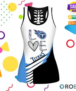 Tennessee Titans Love Hollow Tanktop & Legging Set Tennessee Titans Love Hollow Tanktop & Legging Set