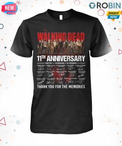 The Walking Dead 11th Anniversary Thank You For The Memories T Shirt The Walking Dead 11th Anniversary Thank You For The Memories T Shirt