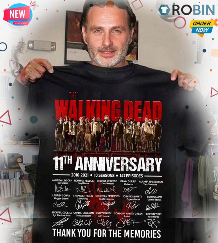 The Walking Dead 11th Anniversary Thank You For The Memories T Shirt