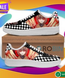 Tokyo Ghoul Hinami Air Force Sneakers Custom Checkerboard NAF Shoes Anime