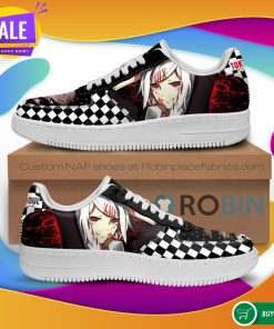 Tokyo Ghoul Juuzou Air Force Sneakers Custom Checkerboard NAF Shoes Anime