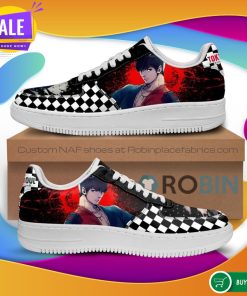 Tokyo Ghoul Koutarou Air Force Sneakers Custom Checkerboard NAF Shoes Anime