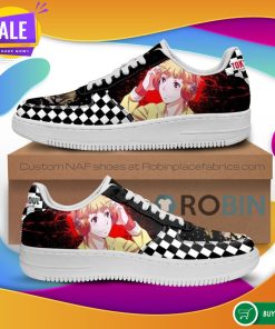 Tokyo Ghoul Nagachika Air Force Sneakers Custom Checkerboard NAF Shoes Anime