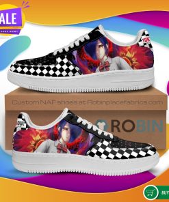 Tokyo Ghoul Touka Air Force Sneakers Custom Checkerboard NAF Shoes Anime
