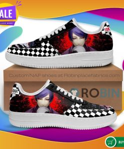 Tokyo Ghoul Tsukiyama Air Force Sneakers Custom Checkerboard NAF Shoes Anime