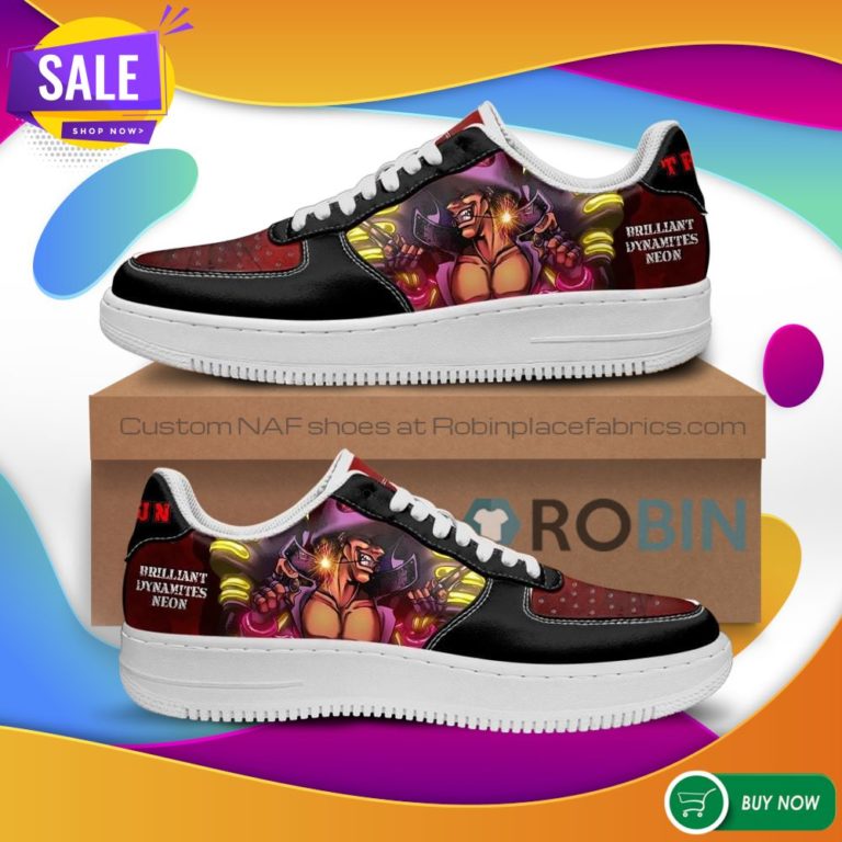 Trigun NAF Shoes Brilliant Dynamites Neon Air Force Sneakers Anime NAF Shoes