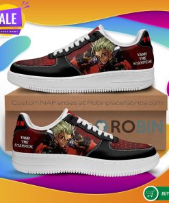Trigun NAF Shoes Vash The Stampede Air Force Sneakers Anime NAF Shoes