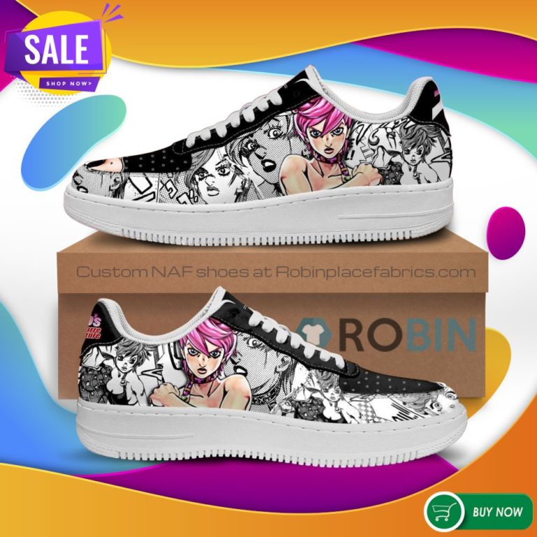 Trish Una Air Force Sneakers Manga Style JoJo’s Anime NAF Shoes