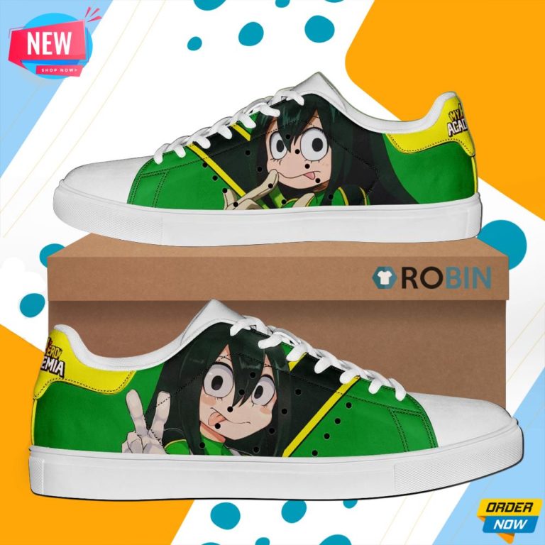 Tsuyu Asui Skate Shoes My Hero Academia Stan Smith Shoes