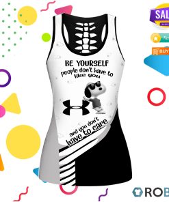 UA Snoopy Be Yourself New Hollow Tanktop & Legging Set