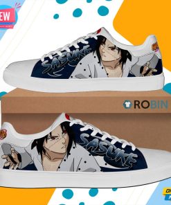 Uchiha Sasuke Skate Shoes Naruto Anime Custom Sneaker