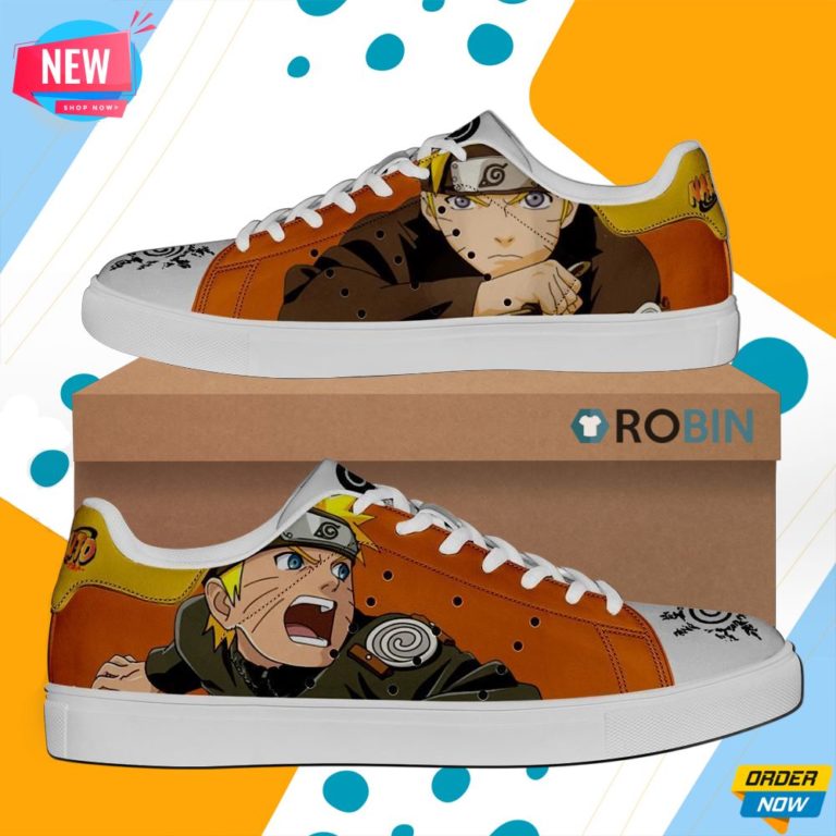 Uzumaki Naruto Skate Shoes Naruto Anime Custom Sneaker