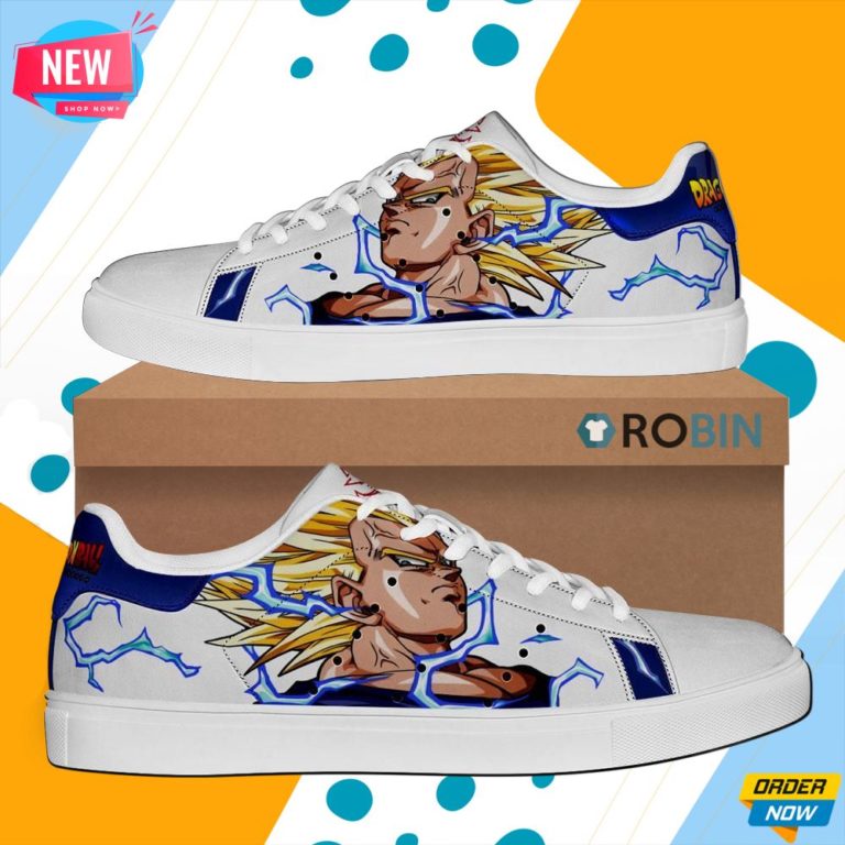 Vegeta Super Saiyan Skate Shoes Dragon Ball Anime Custom Sneaker