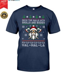 Viking Deck The Halls With Skulls T Shirt