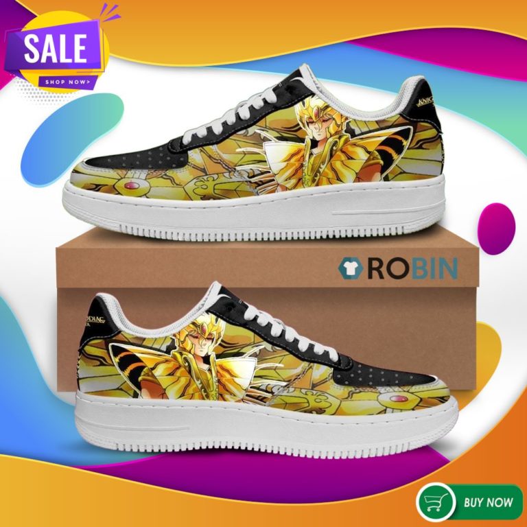 Virgo Shaka Air Force Sneakers Uniform Saint Seiya Anime Custom NAF Shoes