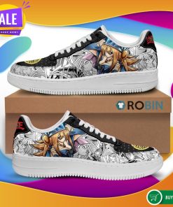 Yugioh Shoes Dark Magician Girl Air Force Sneakers Yu Gi Oh Anime Custom NAF Shoes