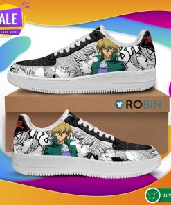 Yugioh Shoes Joey Wheeler Air Force Sneakers Yu Gi Oh Anime Custom NAF Shoes