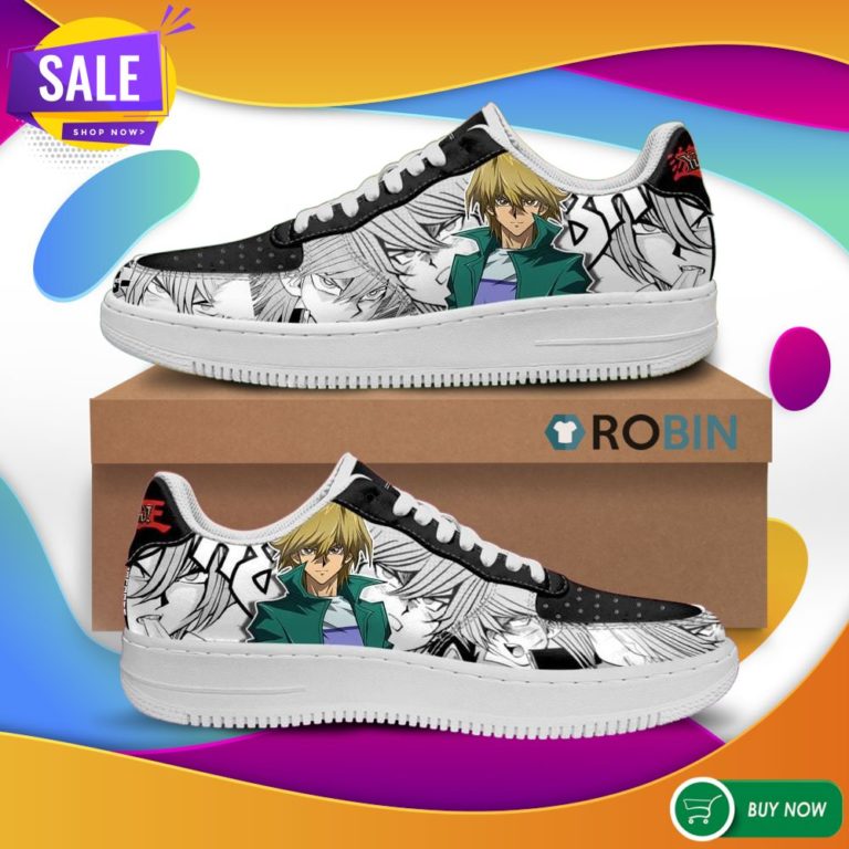Yugioh Shoes Joey Wheeler Air Force Sneakers Yu Gi Oh Anime Custom NAF Shoes