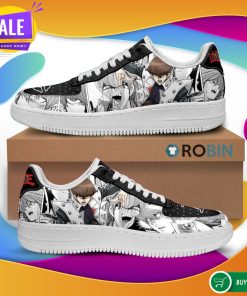 Yugioh Shoes Seto Kaiba Air Force Sneakers Yu Gi Oh Anime Custom NAF Shoes
